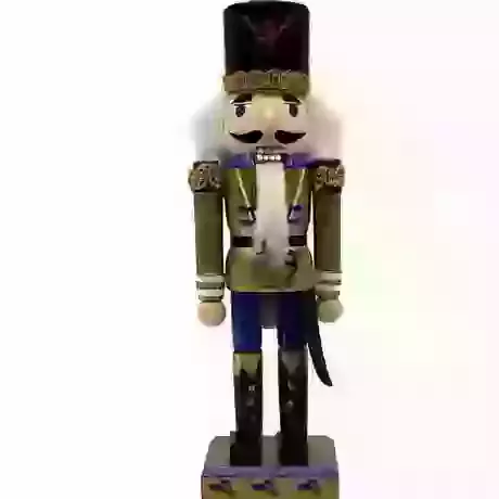 Solider Nutcracker Gold & Purple 